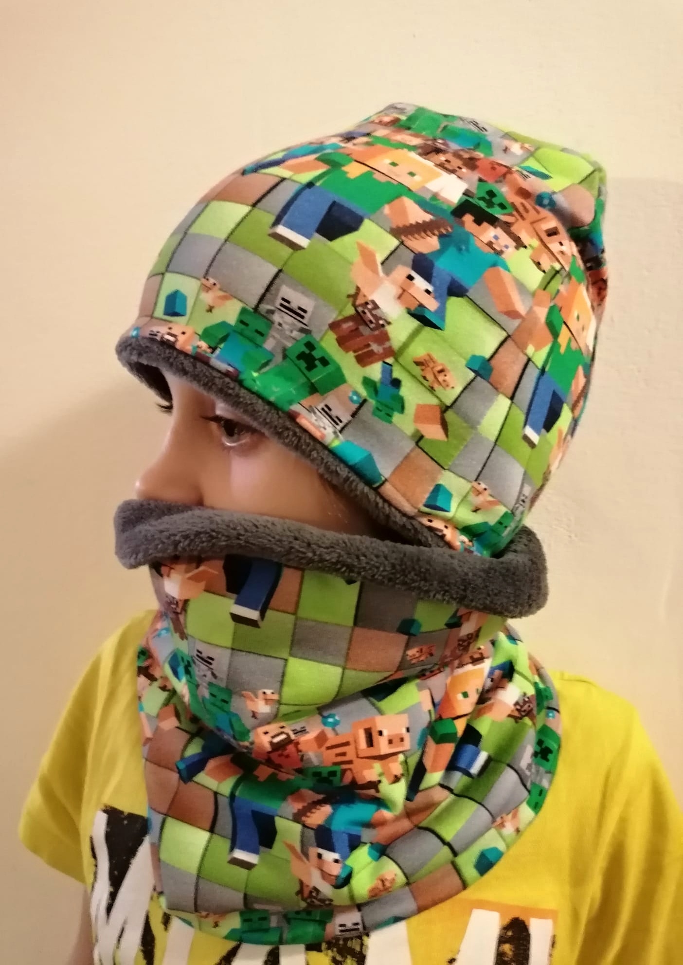 Zimní sety čepice + nákrčník