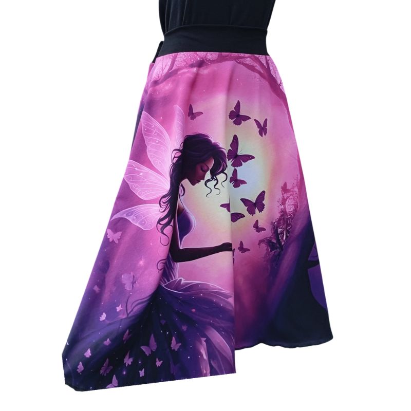 Nikolex Dámská půlkolová sukně z úpletu Víla, vel. L/XL