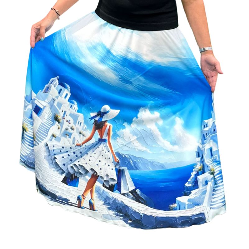 Nikolex dámská dlouhá sukně Santorini, vel. L/XL