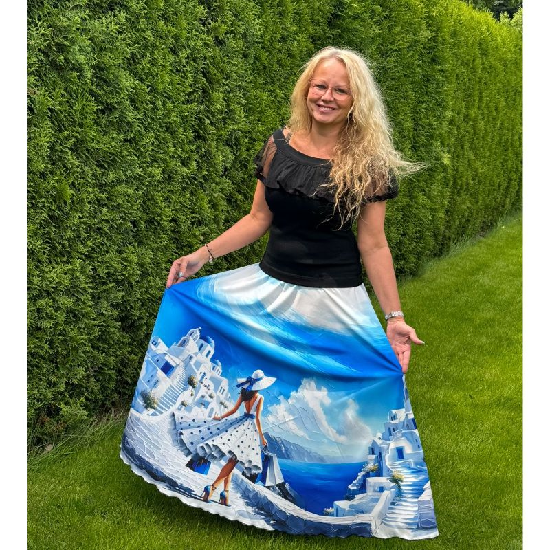 Nikolex dámská dlouhá sukně Santorini, vel. L/XL
