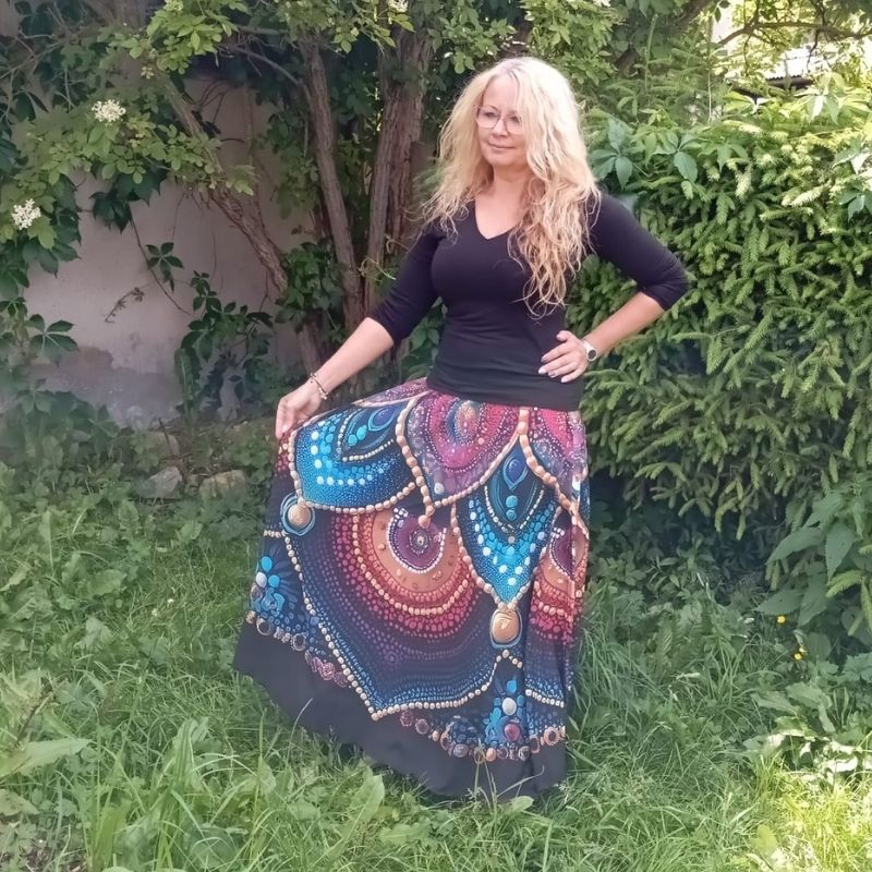 Nikolex dámská maxi sukně silky S/L