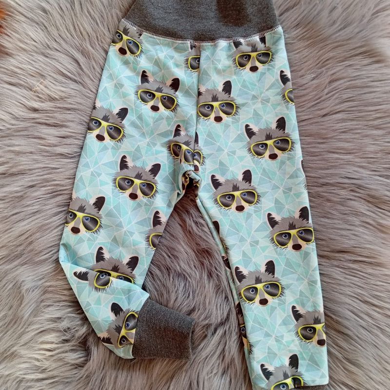 NIKOLEX Chlapecké rostoucí legíny teplákové, mýval, vel. 86-104