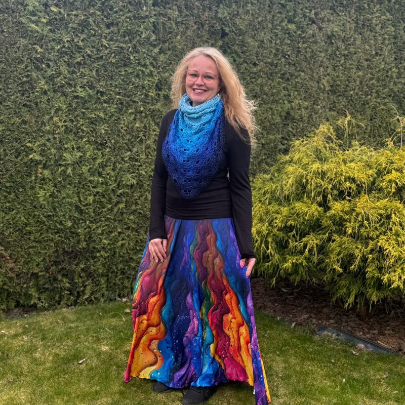 Dámská maxi sukně Barevné vlny Venezia vel. S/L