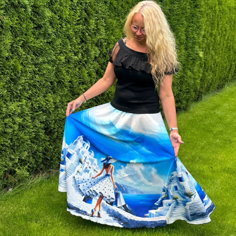 Nikolex dámská dlouhá sukně Santorini, vel. L/XL
