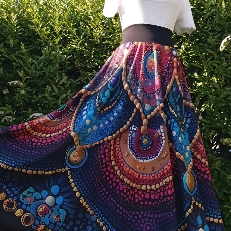 Nikolex dámská maxi sukně silky S/L