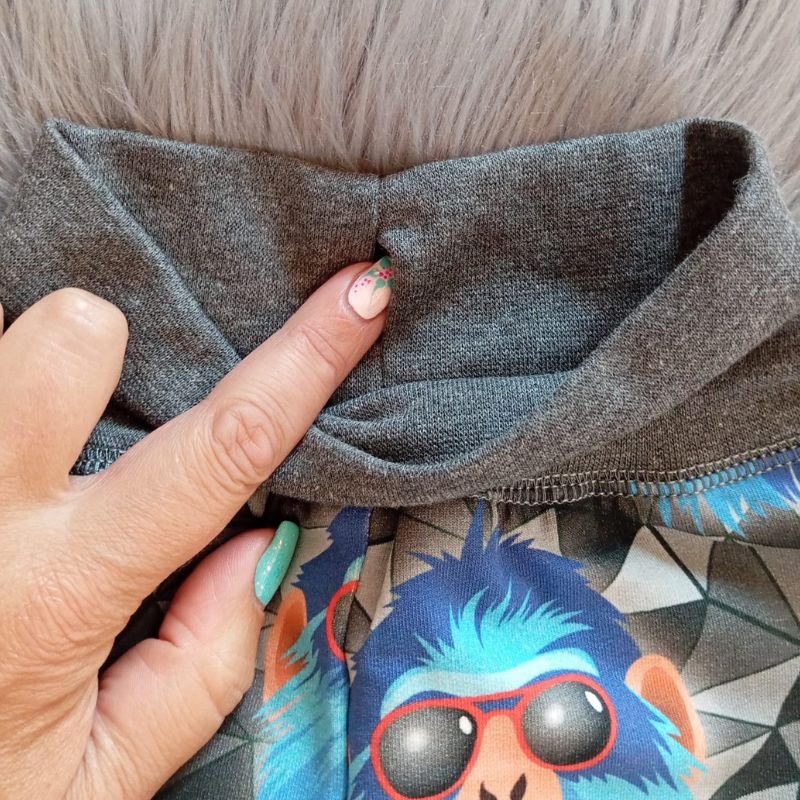 NIKOLEX Chlapecké rostoucí legíny teplákové, opice v brýlích, vel. 86-104