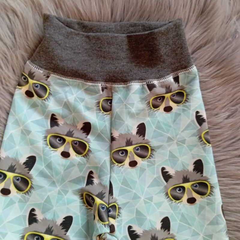 NIKOLEX Chlapecké rostoucí legíny teplákové, mýval, vel. 86-104