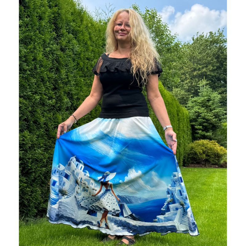 Nikolex dámská dlouhá sukně Santorini, vel. L/XL