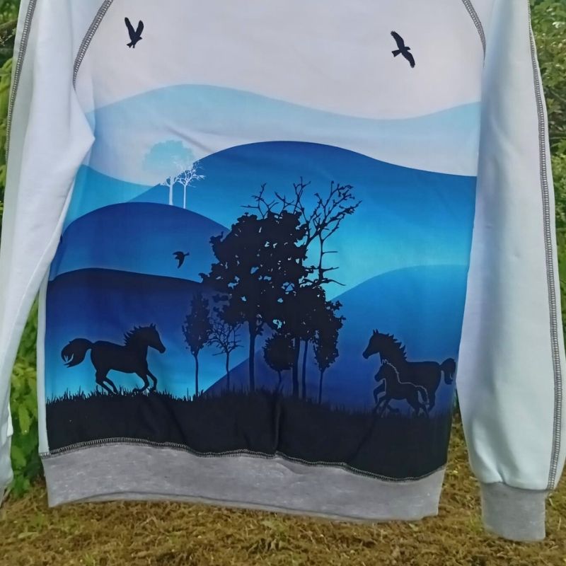 NIKOLEX Chlapecká mikina Koně vel. 128