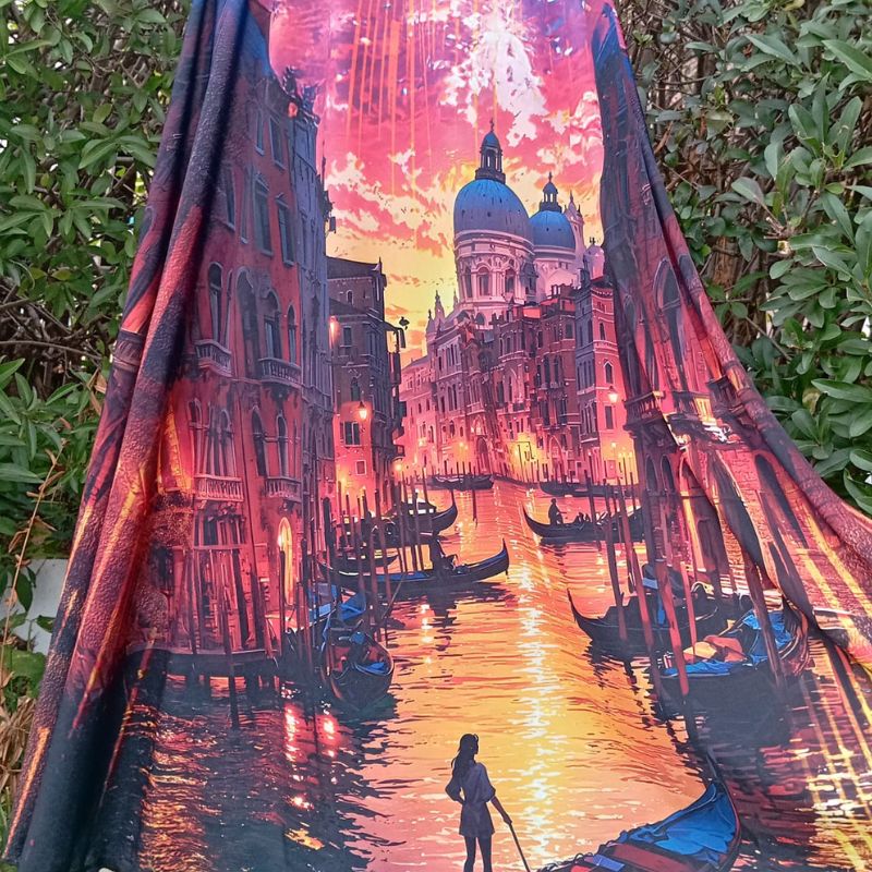 Dámská dlouhá sukně Benátky, venezia, vel. L/XL
