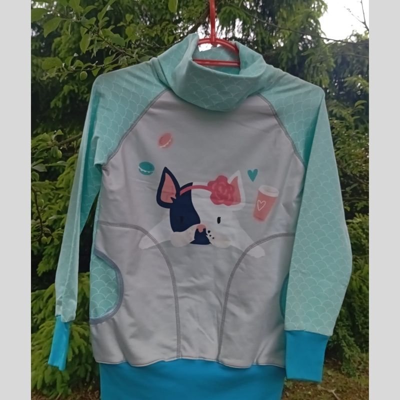 NIKOLEX Chlapecká mikina Buldok, vel. 122/140