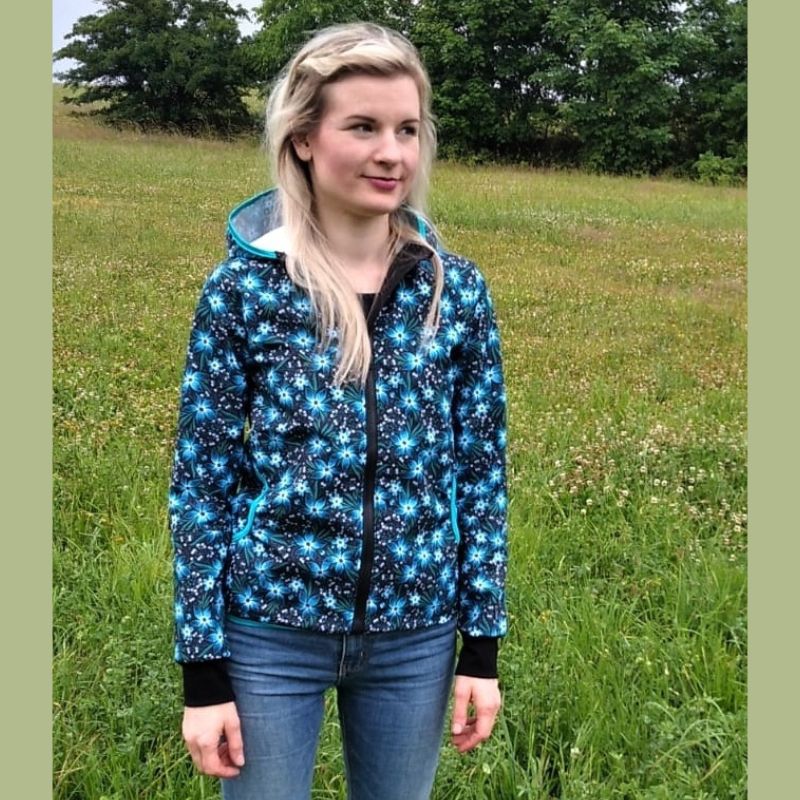 NIKOLEX Dívčí softshellová jarní bunda vel 140-146