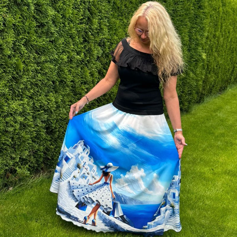 Nikolex dámská dlouhá sukně Santorini, vel. L/XL