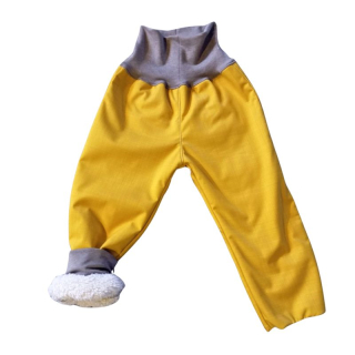 NIKOLEX Chlapecké zimní soft s beránkem vel 86-104 žluté
