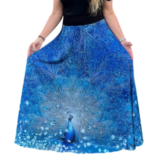 Dámská maxi sukně Modrý páv Venezia vel. S/L