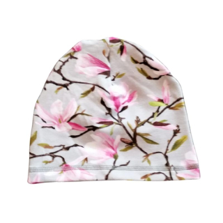 Jednovrstvá čepice květovaná, vel. 46/48